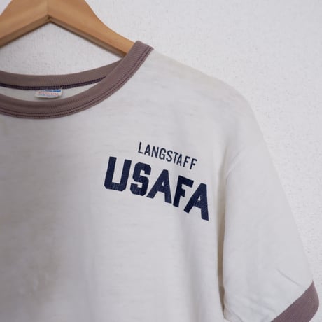80s USAFA  リンガーTシャツ