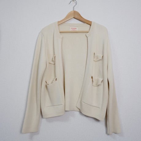 SOFT VANILLA POCKET KNIT CARDIGAN