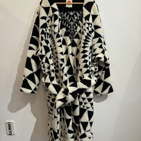 GOWN COAT BLACK×WHITE