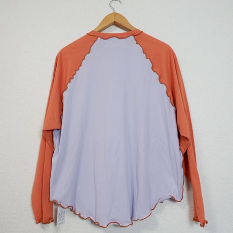 ORIGINAL RAGLAN LS TEE / ORANGE×PURPLE