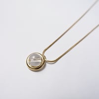 ORBIT GLASS PENDANT NECKLACE