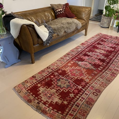 Vintage Rug runner belly-pink