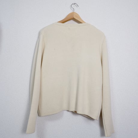 SOFT VANILLA POCKET KNIT CARDIGAN