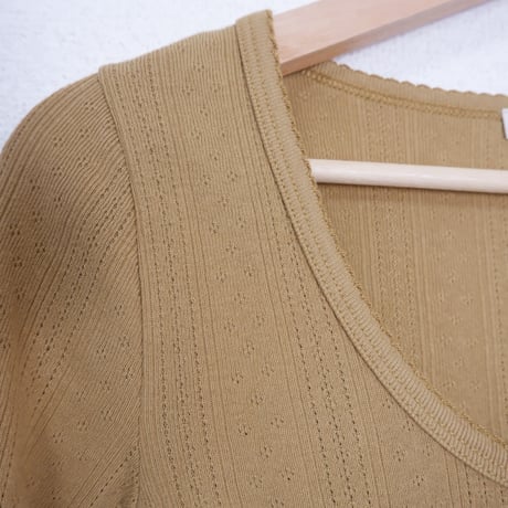 U-NECK RIB KNIT
