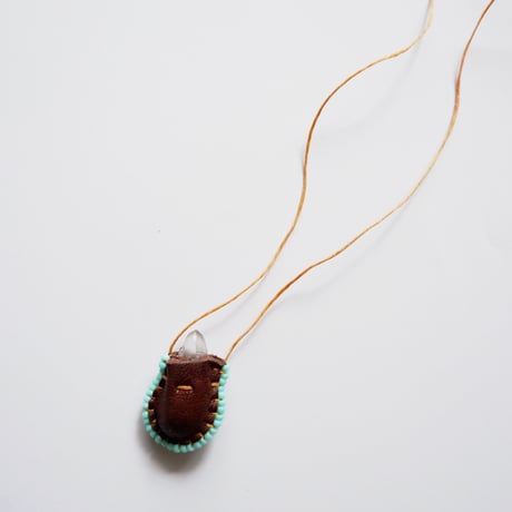 Omamori Necklace/Blue beads