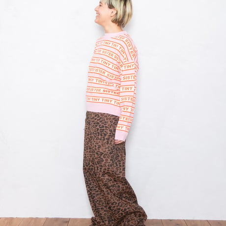 ANIMAL PRINT BERTA LONG DENIM