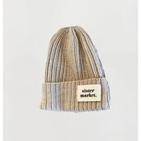 Handmade Knit Cap / Heather Gray