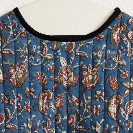 BLOCK PRINT QUILTED VEST