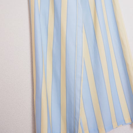 RETRO STRIPES PANTS/PRETTY BLUE×DUSTY YELLO