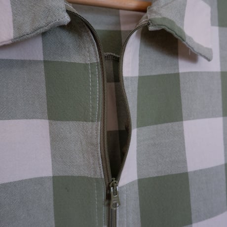 BLOCK CHECK ZIP SHIRTS