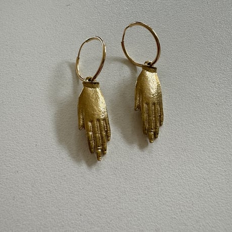 Gold Hand earrings