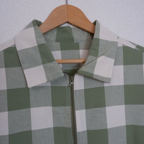 BLOCK CHECK ZIP SHIRTS