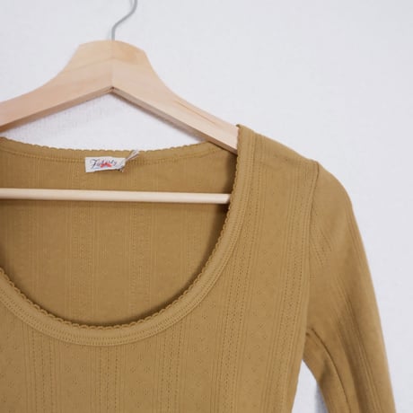 U-NECK RIB KNIT