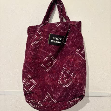 Kantha Short Handle tote　B
