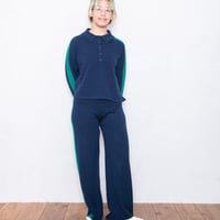 STRIPE KNITTED TROUSERS
