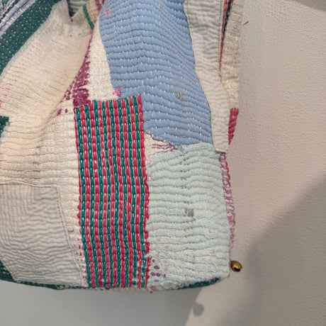 Kantha Short Handle tote　A
