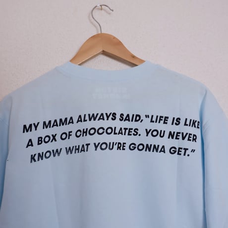 FOREST'S MOM message TEE/SKY