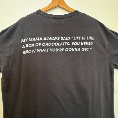 FOREST'S MOM message TEE/Black