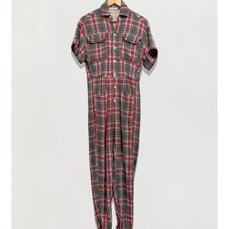 Check Jump Suit