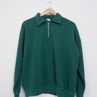 HALF ZIP SWEAT GREEN