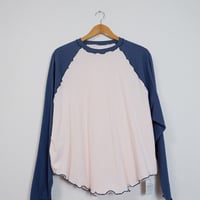 ORIGINAL RAGLAN LS TEE / NAVY×PINK