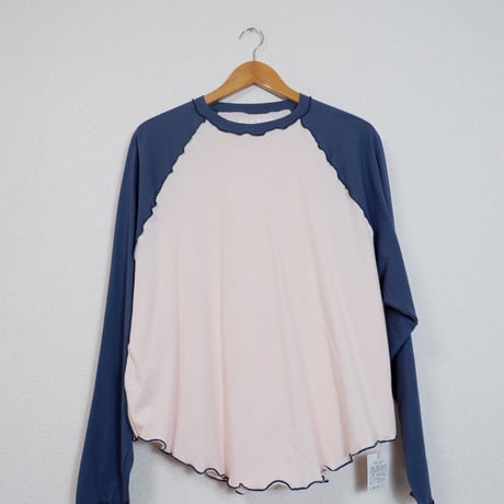 ORIGINAL RAGLAN LS TEE / NAVY×PINK