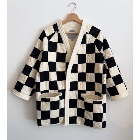 QUILT JACKET / BLACK×WHITE