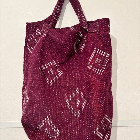 Kantha Short Handle tote　B