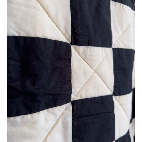 QUILT JACKET / BLACK×WHITE