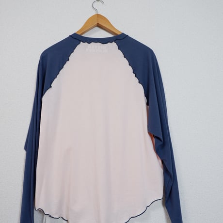 ORIGINAL RAGLAN LS TEE / NAVY×PINK