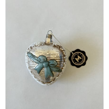 Christmas Ornament / Heart with Ribbon💝