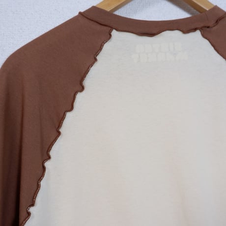 ORIGINAL RAGLAN LS TEE / BROWN×CREAM