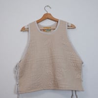 QUILT VEST BEIGE