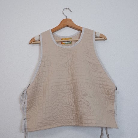 QUILT VEST BEIGE