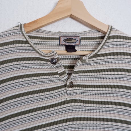 BORDER RIB KNIT TEE