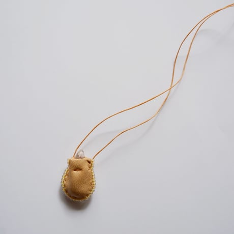Omamori Necklace/Yellow beads