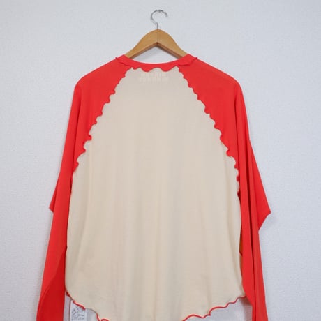 ORIGINAL RAGLAN LS TEE / RED×CREAM