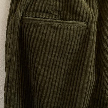 CORDUROY HOOK PANTS - SEP IN /OLIVE
