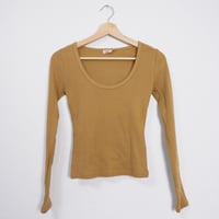 U-NECK RIB KNIT