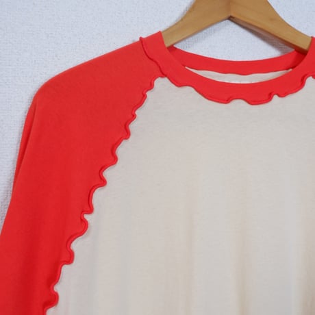 ORIGINAL RAGLAN LS TEE / RED×CREAM
