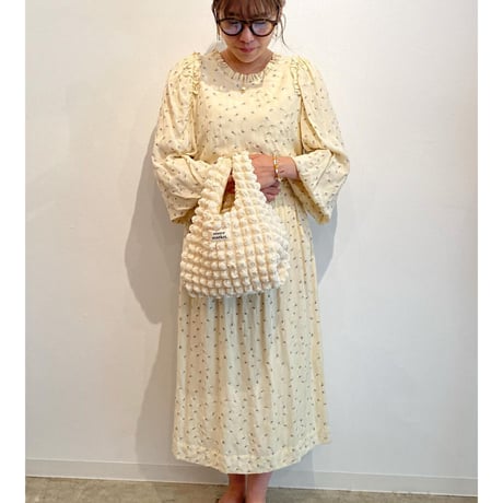 Floral Embroidery Ruffle Dress