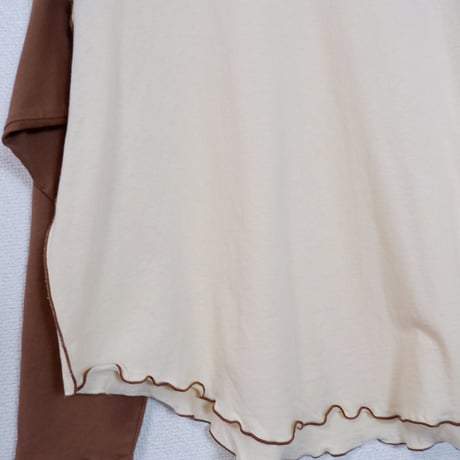 ORIGINAL RAGLAN LS TEE / BROWN×CREAM