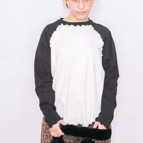 ORIGINAL RAGLAN LS TEE / BLACK×IVORY
