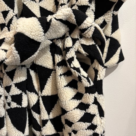 GOWN COAT BLACK×WHITE