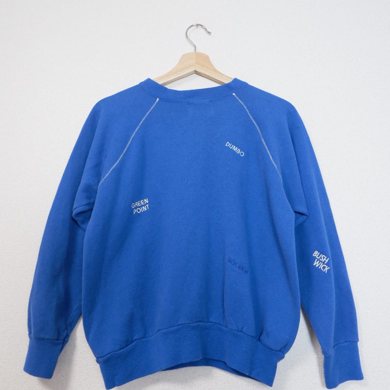 80s-90s Embroidery Sweat/BLUE | sister market.