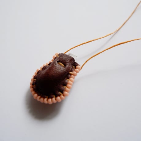 Omamori Necklace/Yellow beads