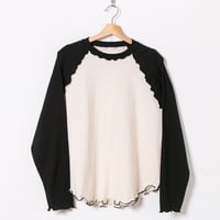 ORIGINAL RAGLAN LS TEE / BLACK×IVORY