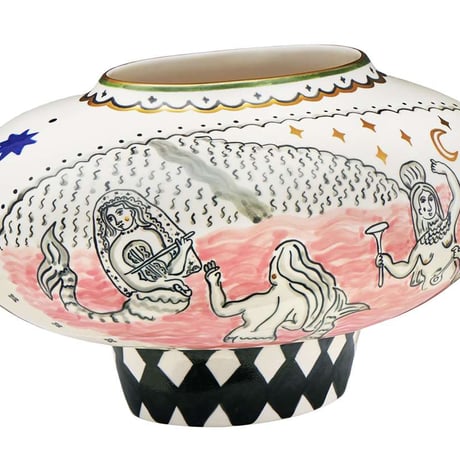 Mermaids and Figs Vase