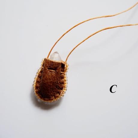 Omamori Necklace/Yellow beads