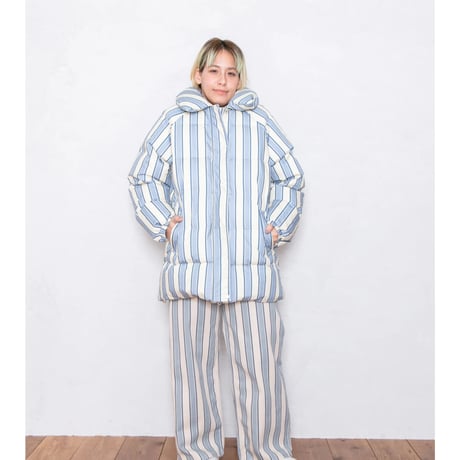 STRIPED MIDI JACKET
